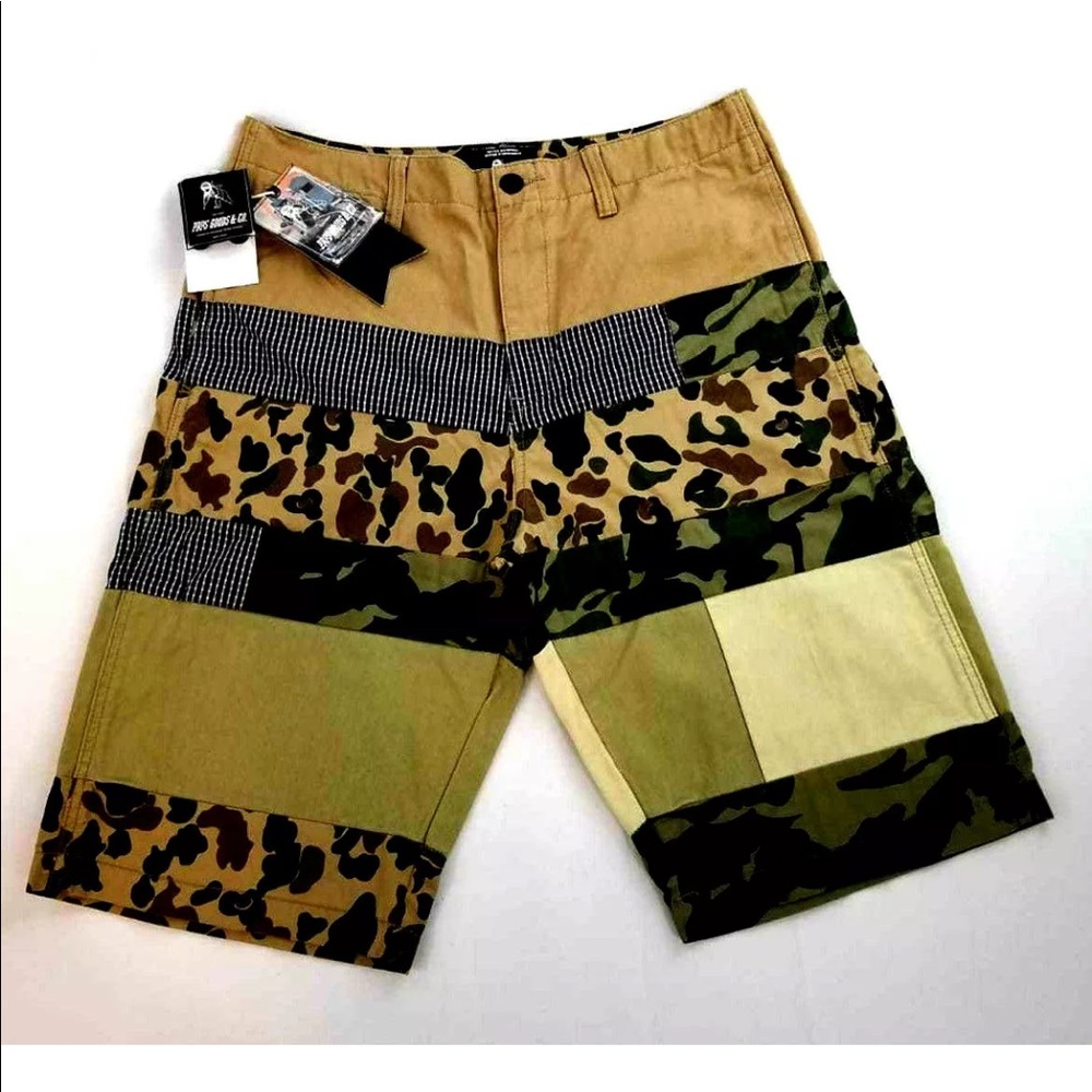PRPS GOODS & COMPANY men shorts khaki camo sz 31